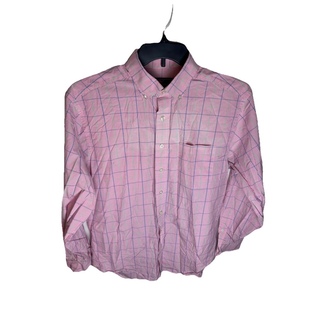Vineyard Vines Murray Shirt Mens Size Med Multi-Color Pink Stripes Blue Casual